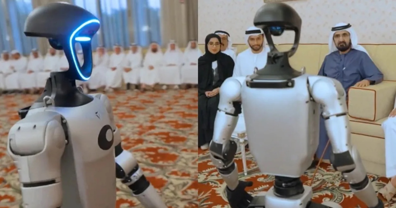 Un robot accueille le dirigeant de Dubaï – L’avenir en action | Die Geissens Real Estate | Luxus Immobilien mit Carmen und Robert Geiss – Die Geissens in Dubai