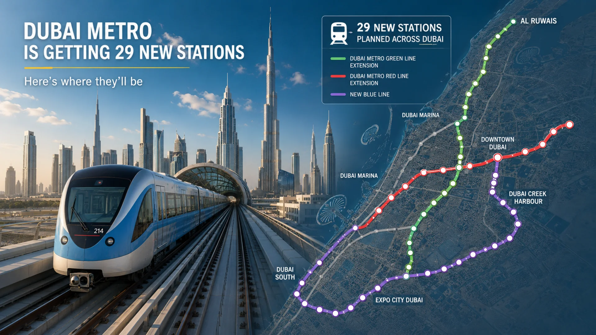 Neue Dubai-Metro-Stationen: Blue Line & Ausbau | Die Geissens Real Estate | Luxus Immobilien mit Carmen und Robert Geiss – Die Geissens in Dubai