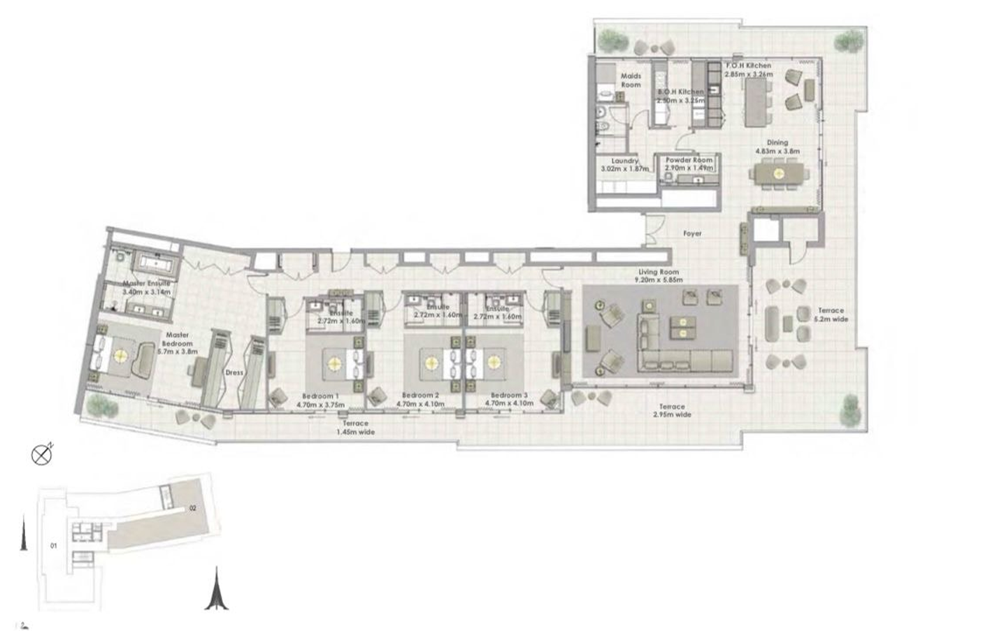 Penthouse Floor Plan